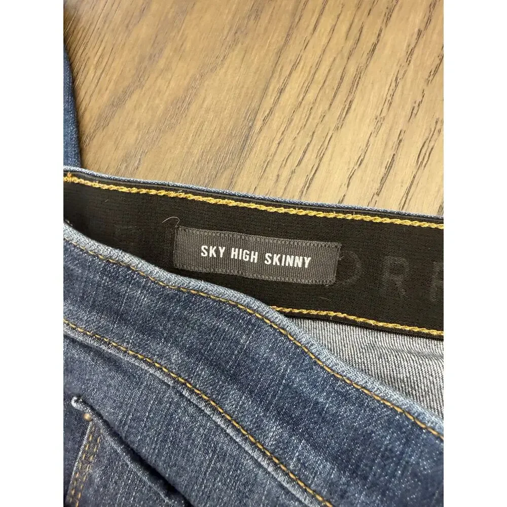 Torrid Premium Sky High Skinny Jeans Size 16R Medium Wash